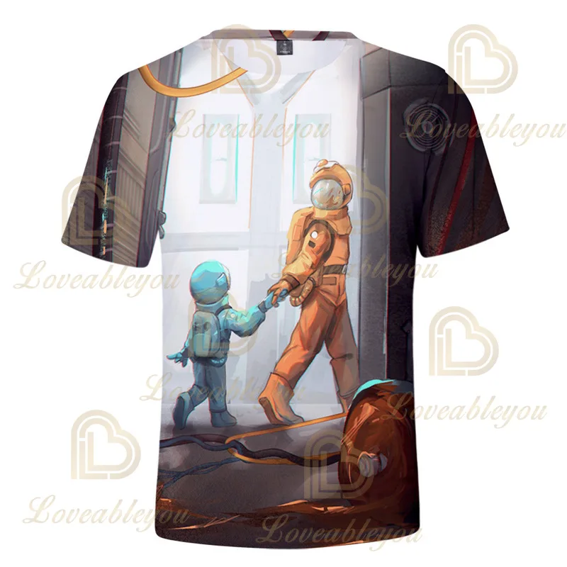 

4-14 Years Old Fashion Children T-shirt Summer Space Games 3D Printing Short Sleeve Boys and Girls Streetwear