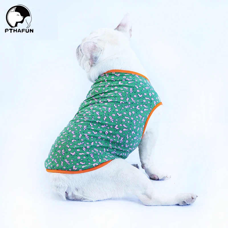 

PTHAFUN Dog Vest Spring Summer Pet Clothes For Medium Small Dogs French Bulldog Poodle Cool Puppy T-Shirt Fashion Teddy Costume