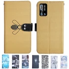 Милый чехол-книжка для Doogee N40 Pro, чехол-бумажник с подставкой для Doogee N40 Pro n40pro 6,52, кожаный чехол с рисунком