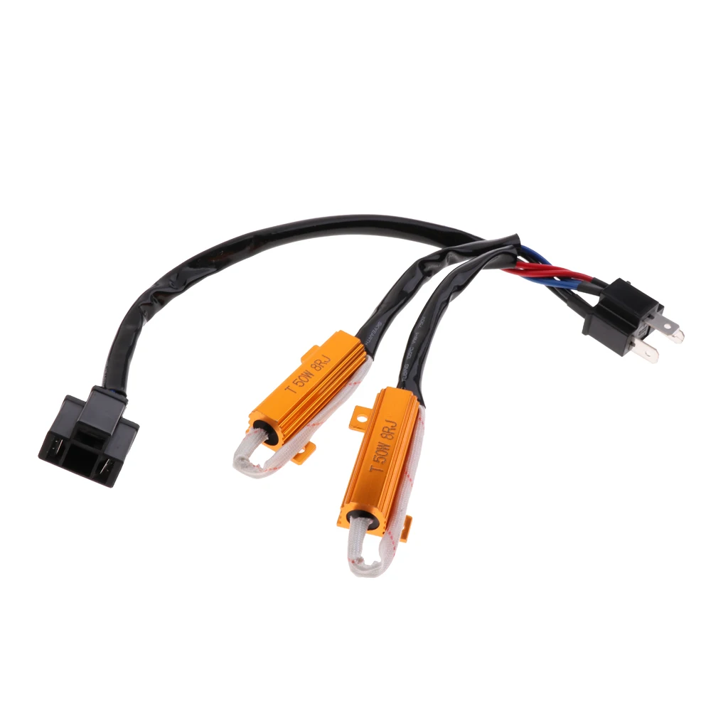 H4 светодиодный туман светильник головной нагрузки проводка резистора жгут