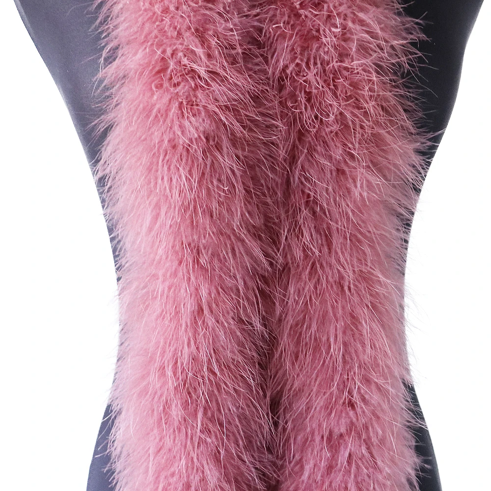 50 г Супер пушистая кожа розовый Марабу Боа индейки перья лента шоу шарф для