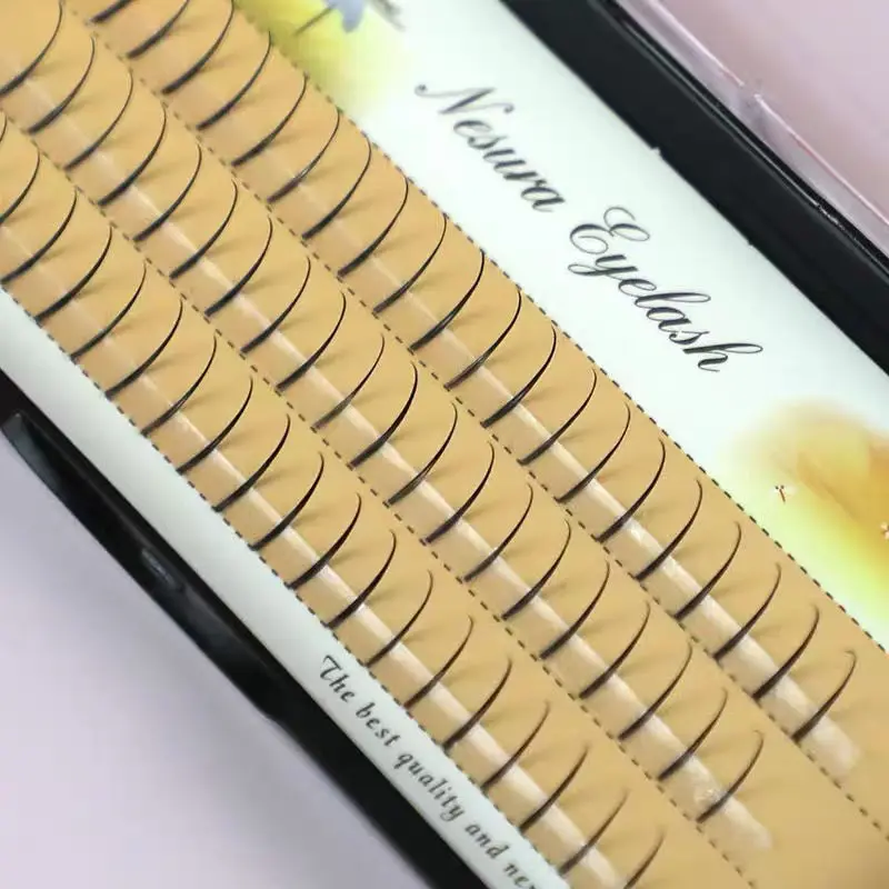 

Professional Makeup Individual Cluster A-shaped Eyelash Crisscross Natrul Long Grafting False Lash Extension Without Glue