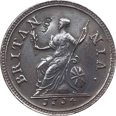 

1714 Великобритания 1 Farthing копия монет