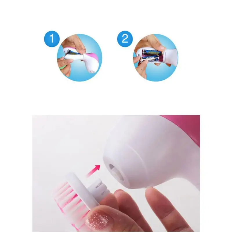 5 In1 Портативный массажер мыть очищающее средство для лица Уход за кожей глубокой