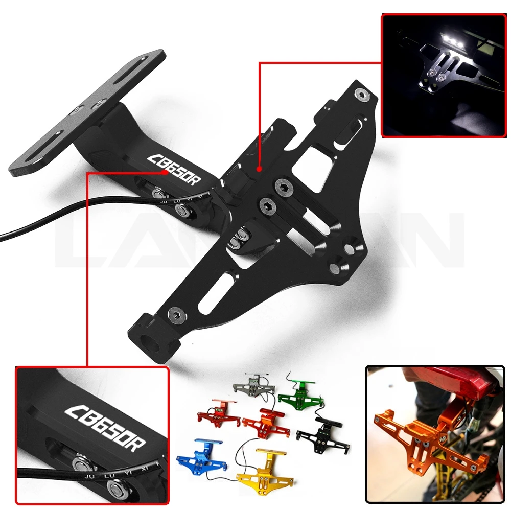 Держатель для номерного знака мотоцикла Honda CB650R светодиодный светильник CB 650R CBR