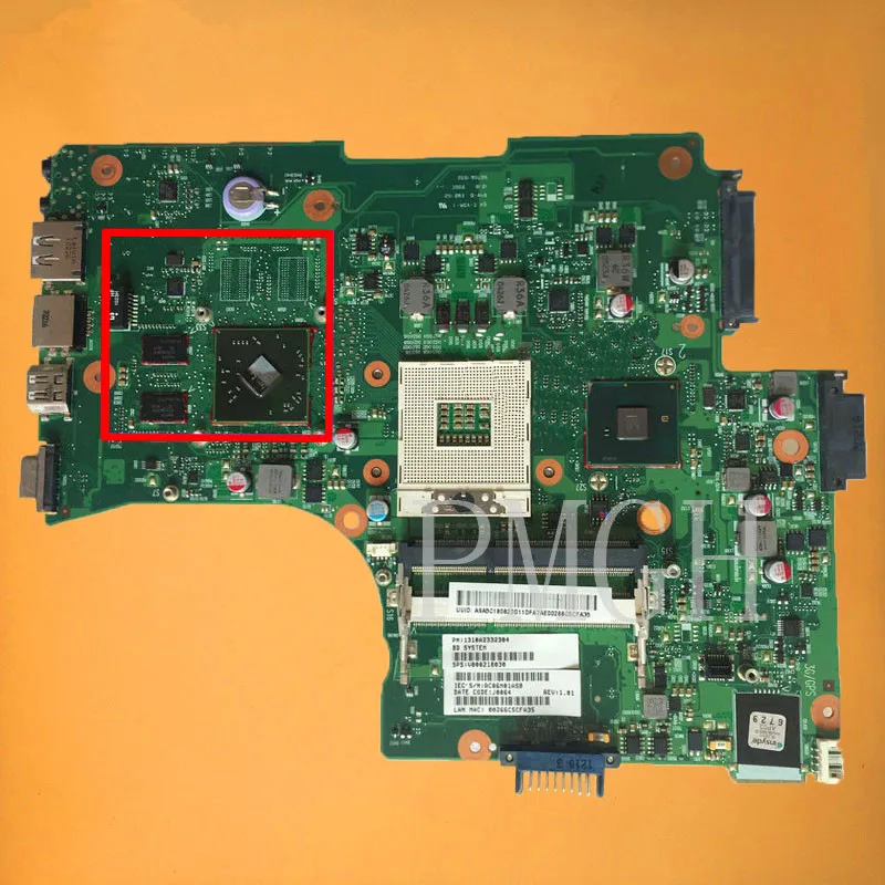 

Материнская плата V000218130 6050A2332301-MB-A02 для ноутбука Toshiba L650 L655 DDR3 с 4 микросхемами VGA 100% протестирована