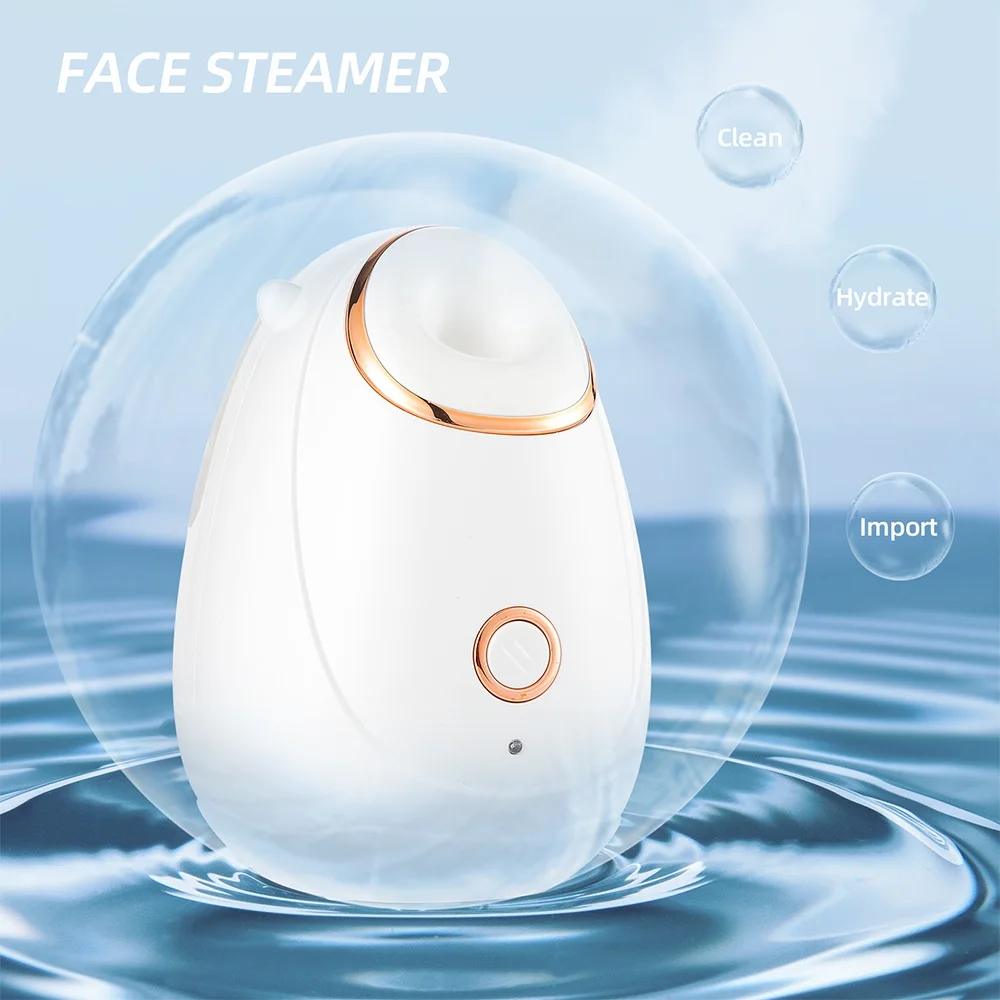 

180ml Face Steamer Nano Hot Mist Steam Sprayer Skin Moisturizing Humidifier Open Pore Warm Compress SPA Heating Fog Nebulizer