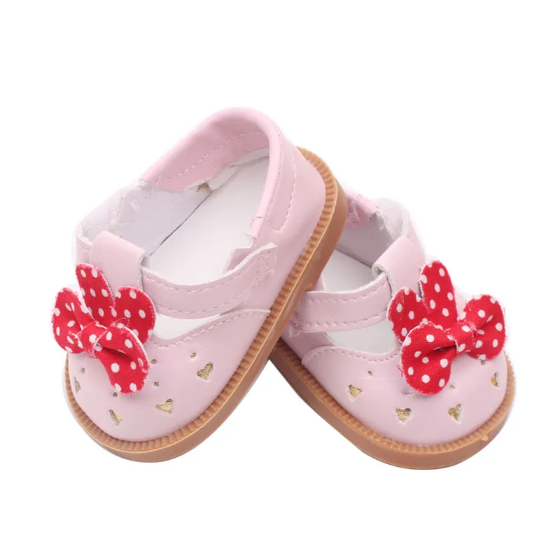 Factory Direct Price Pink/Silver/Black Bow-knot Shoe For 18 inch American Doll Girl Children Gift Shoes | Игрушки и хобби