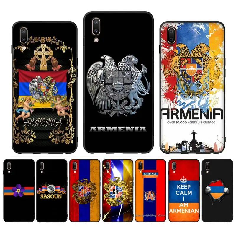 

Hot Armenia Armenians Flag Phone Case Case For Oppo Reno Realme C3 6Pro Cover For vivo Y91C Y17 Y19 Funda Capa