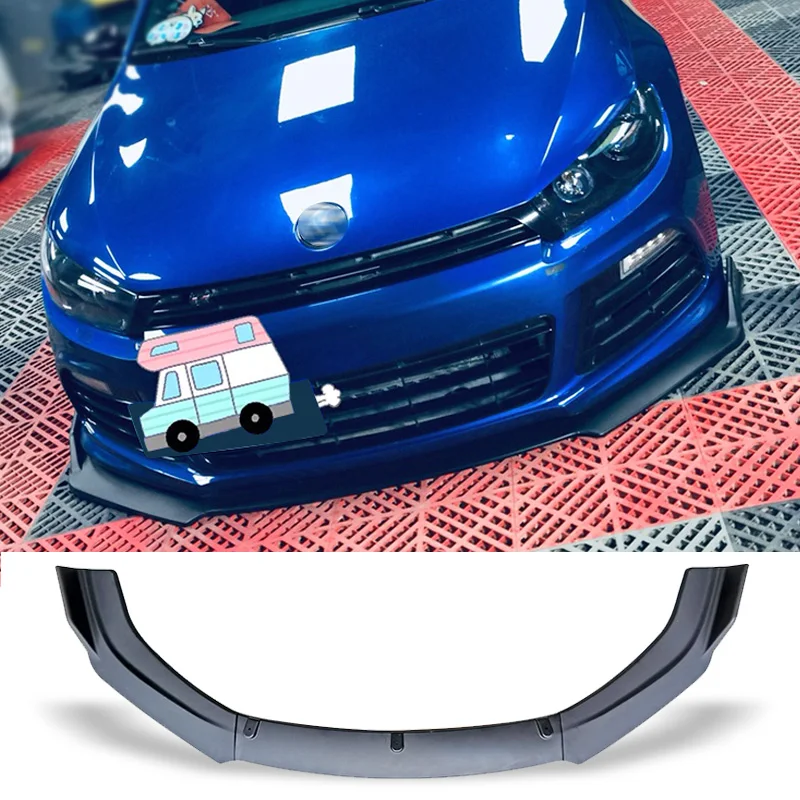 Комплект накладок на передний бампер автомобиля спойлер для Volkswagen Scirocco R/GTS/R line 2009