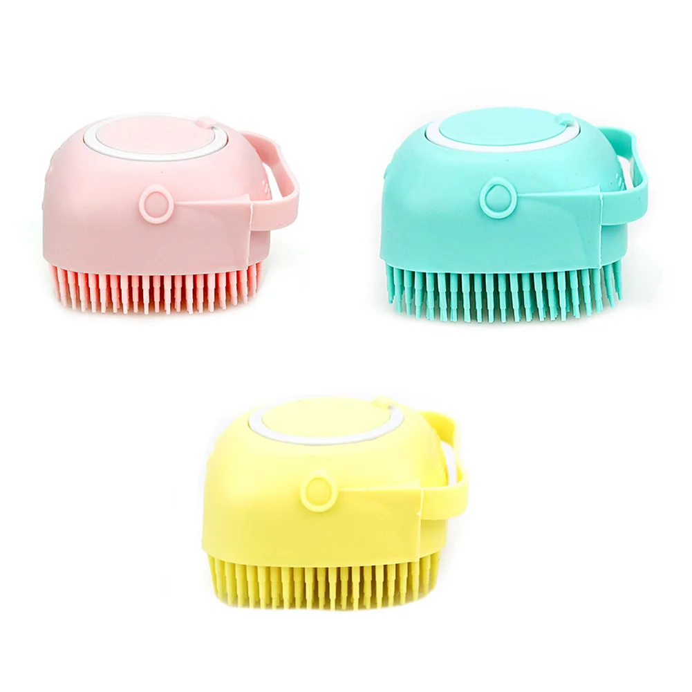 

Silicone Pet Dog Shampoo Massager Brush Cat Massage Bathing Scrubbing Comb Grooming Scrubber Shower Brush Dog Supplies