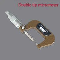 outer diameter double tip micrometer tip gauges measure drill necks grooves keyways carbide measuring surface resolution 0 01