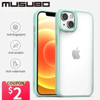 musubo luxury case for iphone 13 pro max clear matte cover for iphone 13 fundas transparent 13 mini coque capa shockproof 13 mas