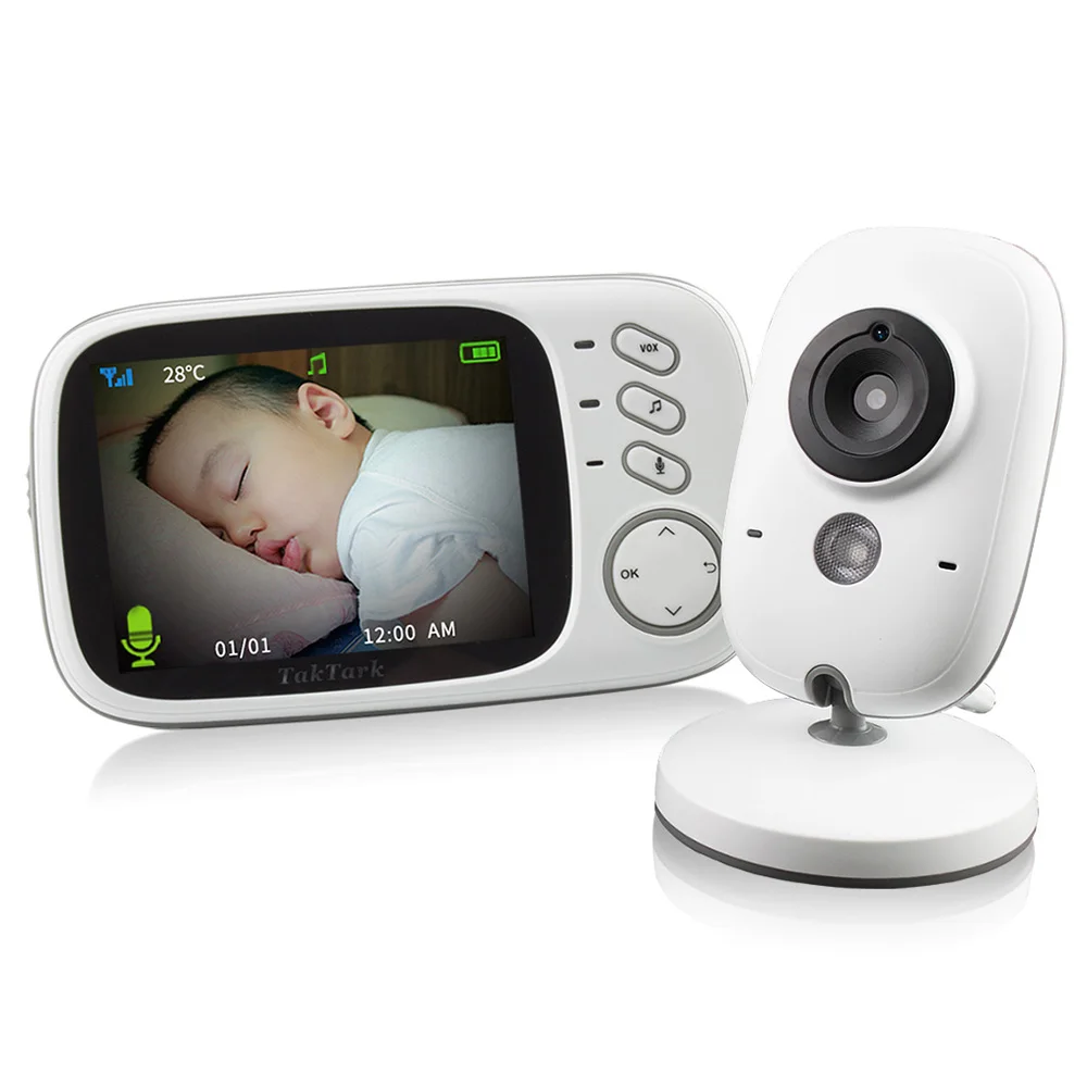 VB603 2.4G Video Baby Monitor Security Mini Camera 3.2 Inch Screen 2 Ways Audio Talk And Night Vision Temperature Monitoring | Мать и