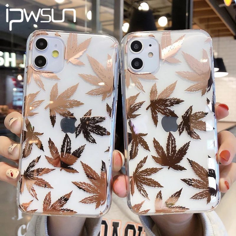 Блестящий чехол iPWSOO для телефона iPhone 11 Pro Max X XS XR 8 7 Plus блестящие чехлы с золотым