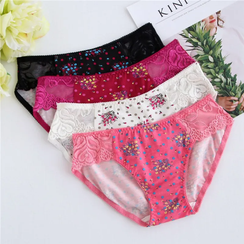 

Women's Panties Sexy Seamless Lace Low Waist Underwear