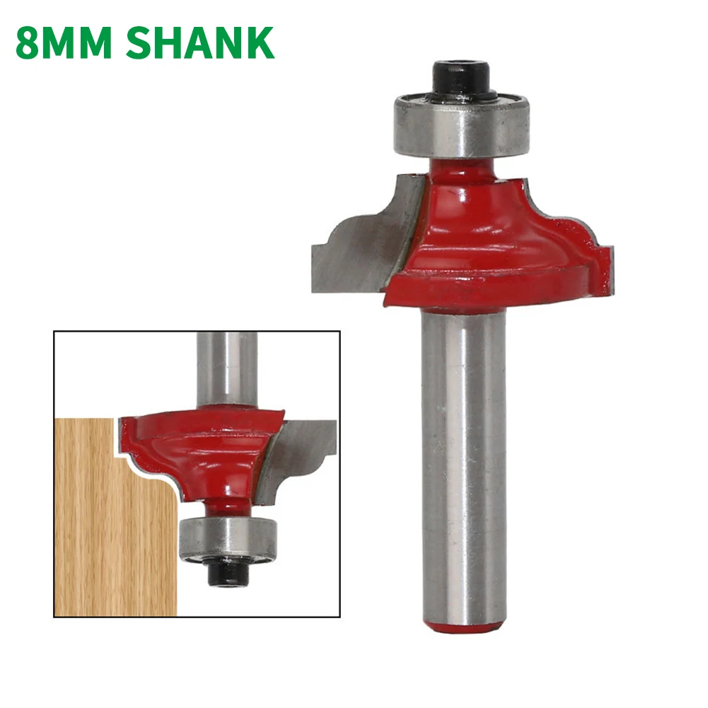 

1PC 8MM Shank Milling Cutter Wood Carving Straight End Mill Trimmer Cleaning Flush Trim Corner Round Cove Router Bits Woodwork