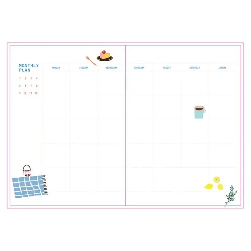 Cute Stationery Notebook 365 Planner Weekly Monthly Daily Diary Notebooks Journals Business Office School Supplies | Канцтовары для