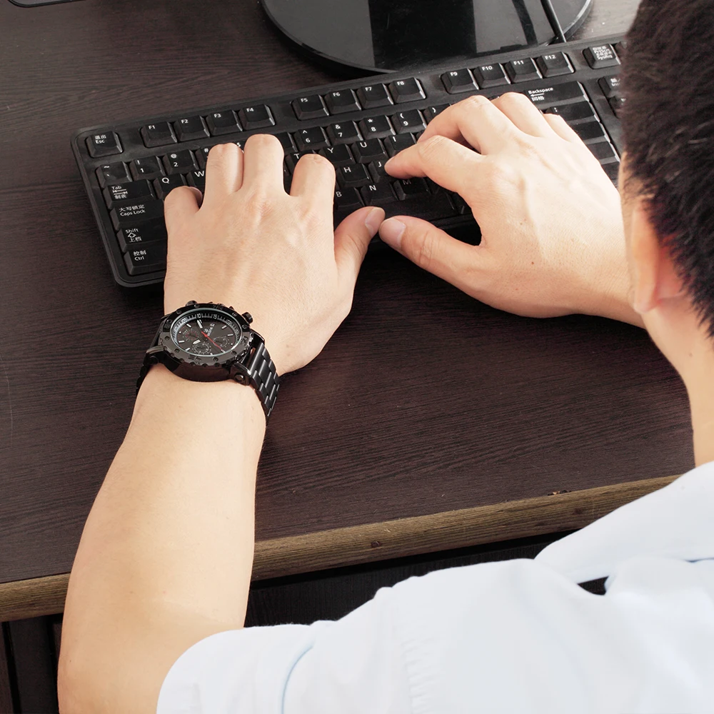 Часы наручные SKONE Мужские кварцевые брендовые люксовые модные с ремешком из