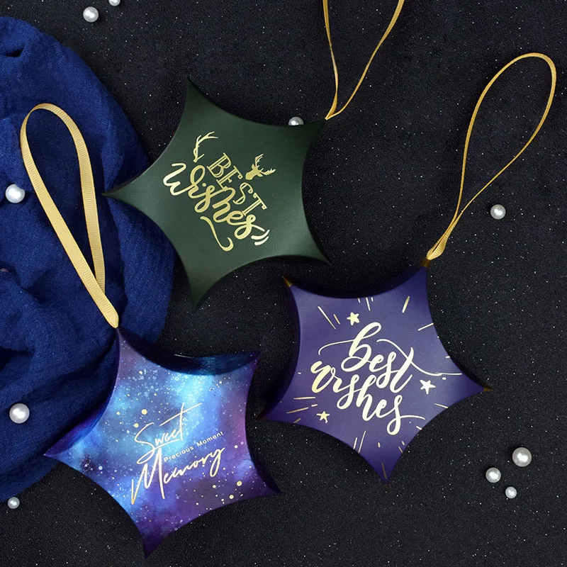 Новая пентаграмма бумажная коробка для конфет подарков на свадебную вечеринку