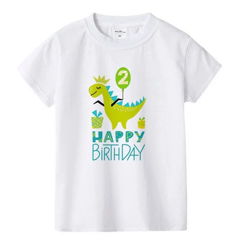 

Dinosaur Children's T-Shirt Children for Boys Girls Kids Kid's Shirts Child Baby Toddler Cotton Cartoon Tee Tops 2 3 4 5 Years