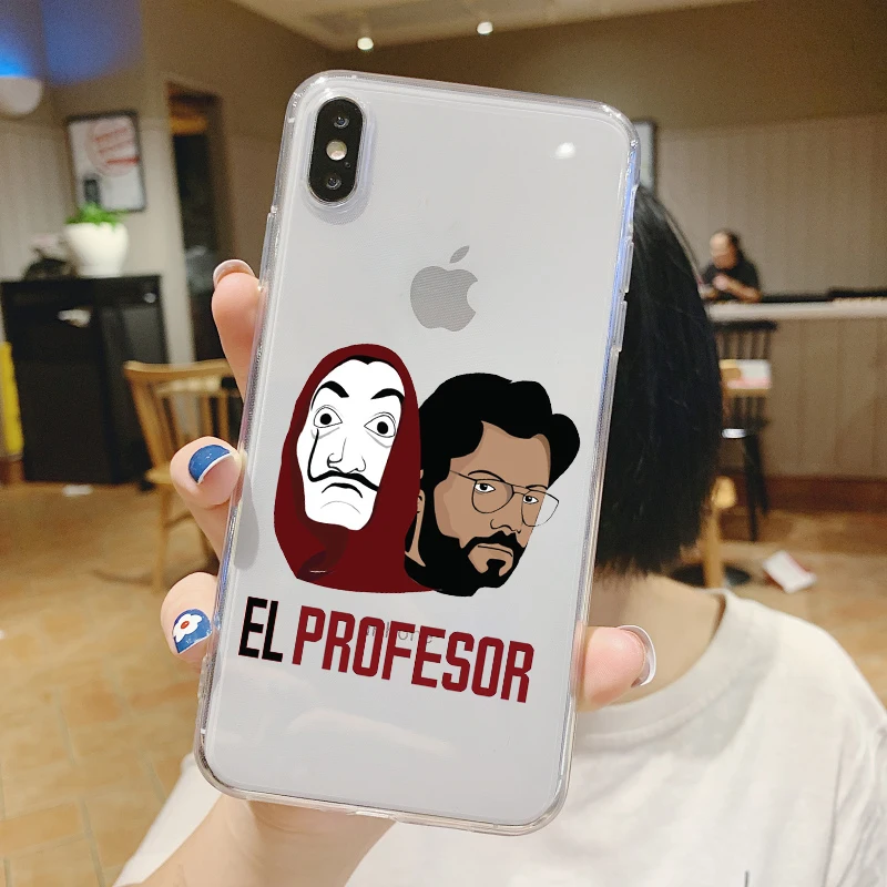 Мягкие чехлы для телефонов La Casa De Papel Iphone 11 7 8 Plus X Xs Xr бумажный защитный дом ТВ