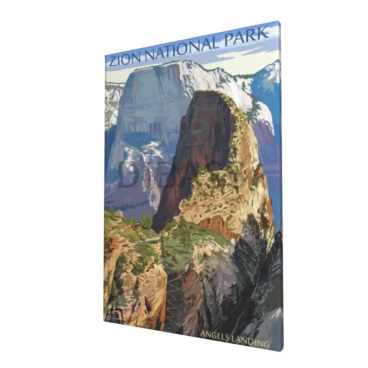 

Рисунок на холсте в национальном парке Zion (приземливые ангелы I), Настенная картина с рамкой, домашний декор для гостиной, спальни