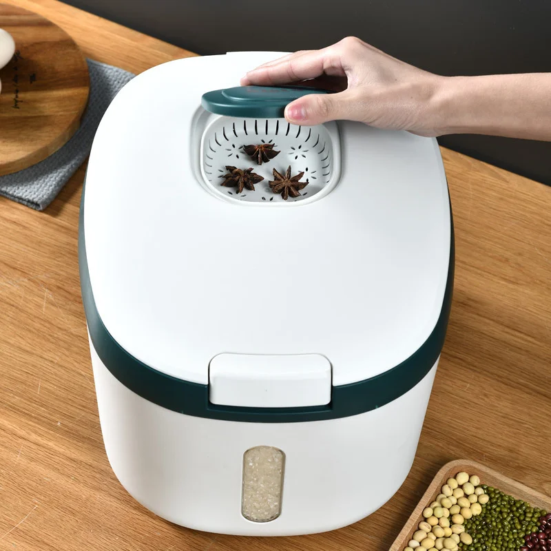 

10KG Kitchen Container Home Storage Pet Dog Food Store Box Bucket Nano Insect-Proof Moisture-Proof Rice Box Grain Sealed Jar