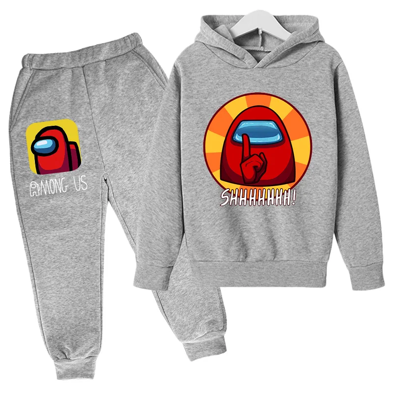 

2021 Spring Polyester Cotton Fleece Hoodie + Pants Hip Hop Super Children's Tops Set for 4-14 Years Old Girls Anime Sweatshirt a