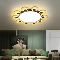 modern creative led ceiling lamp for dining living room bedroom home deco fitting adjust 3 colors ceiling light black plus gold