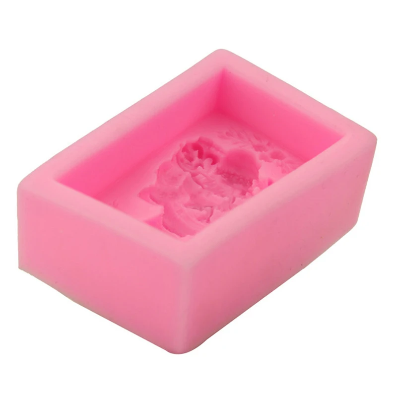 3D Рождество Санта Клаус силиконовые мыло форма для мыла Сделай Сам торт