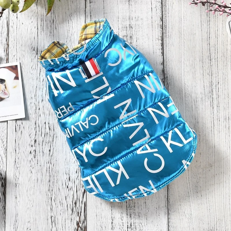 

Water-tight dog Vest reversible wear Little dog Jas Winter Chihuahua Clothing Hot Pet Clothing For small dogs cats