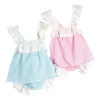 suspender topshorts with lace cute 2 piece sets for toddler baby girls cute clothes for newborns bodysuit for newborn tracksuit