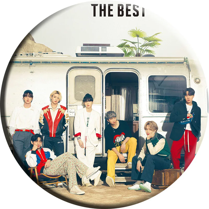 

Wholesale Kpop Bangtan Boys Japan The Best Brooch Badge Button Pin Badge Brooch Pin Badges Decoration For Clothes Backpack