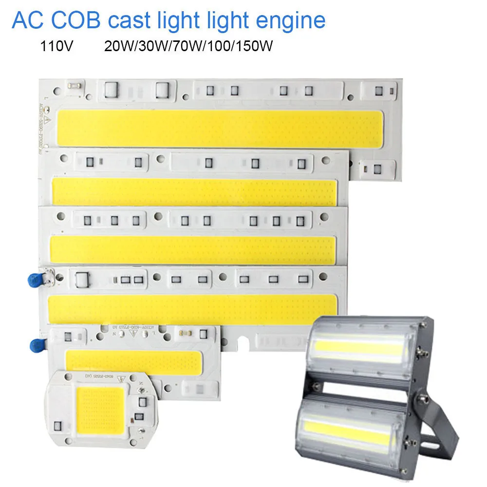 

LED COB Chip 20W 30W 50W 70W 100W 150W 110V/220V LED Bulb Lamp for Flood Light Spotlight Diy Lighting Warm White/White/Pink