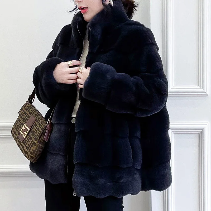 Women real mink coats female mink fur coat genuine long fur coat ladies winter clothes oversize 6xl 5xl 7xl natura fur coats