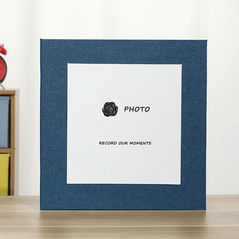 Blue-7 Настроить белье 18 дюймов DIY Фотоальбом подарок для свадьбы дня рождения влюбленных Детские Фотоальбомы Ablum Стикеры для скрапбукинга бумажные ремесла - Цвет: Blue-7