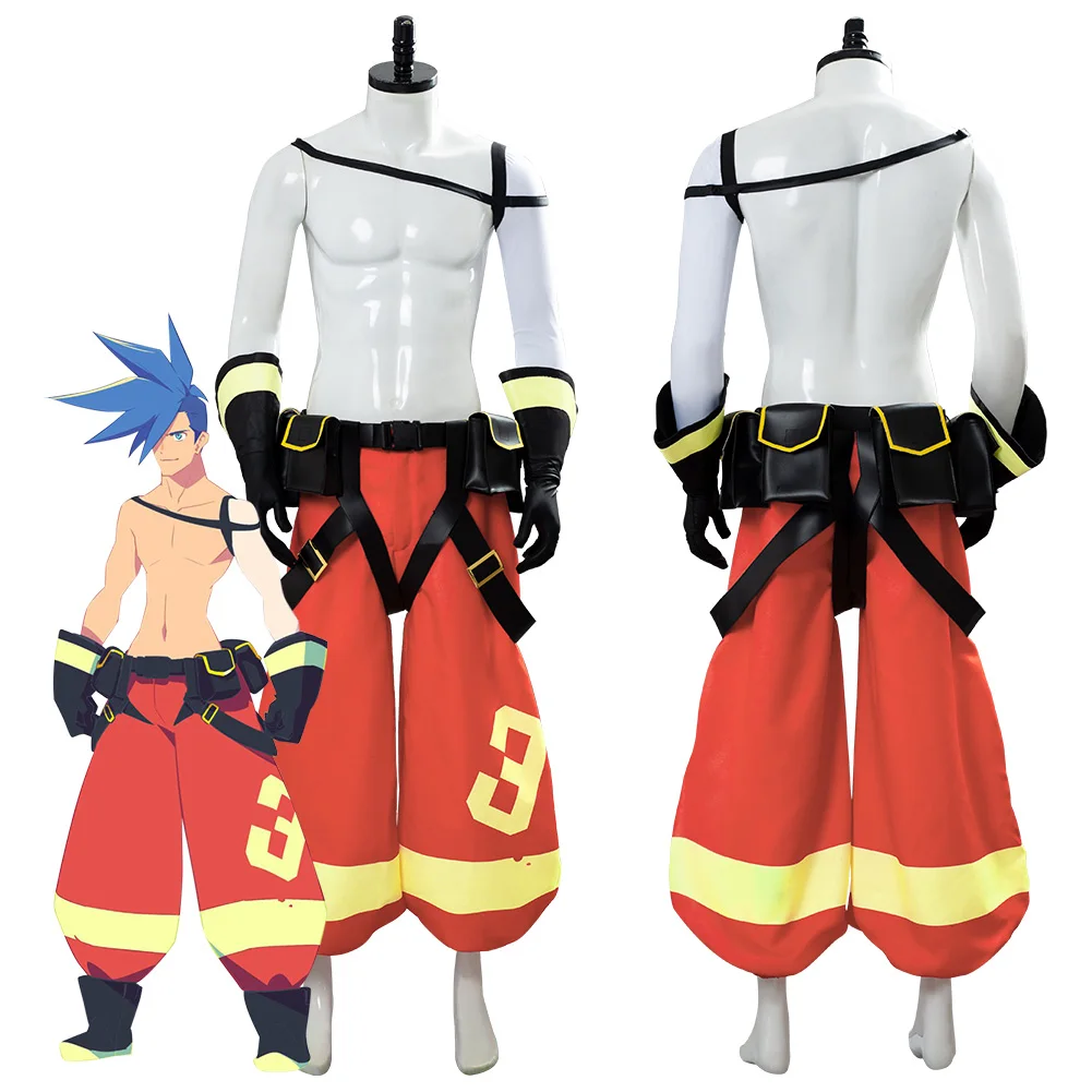 

PROMARE косплей гало тимос костюм униформа взрослые мужские брюки аксессуары наряд хэллоуин карнавальные костюмы
