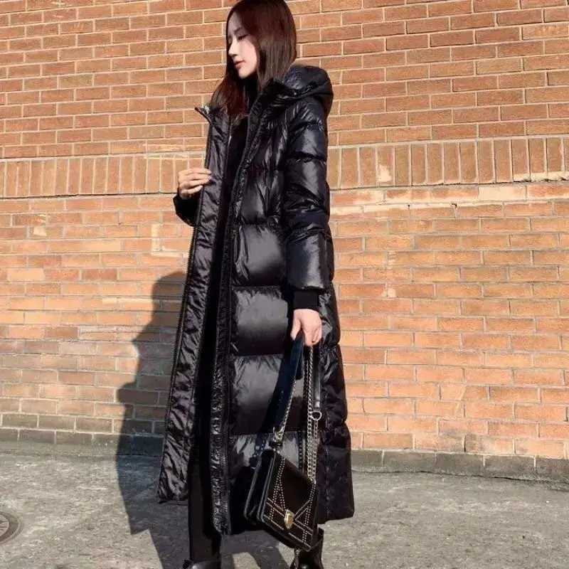 2021 New Korean Women's Long Slim And Coats Thick Warm Winter Jackets Versatile Cotton Padded Fashion Ukraine Woman Parka Sherpa