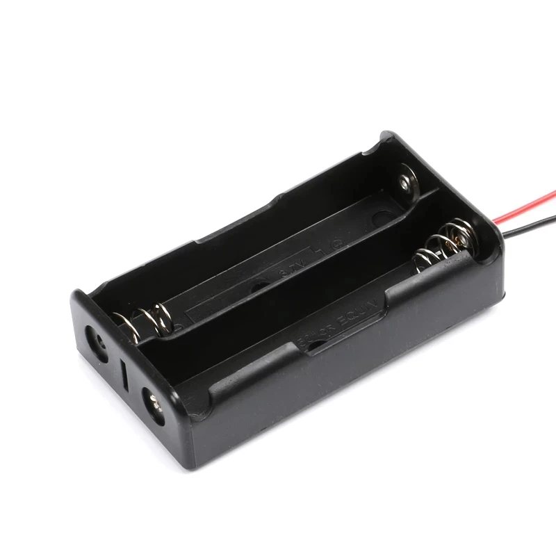 New Plastic 18650 Battery Storage Box Case 1 2 3 4 Slot Way DIY Batteries Clip Holder Container With Wire Lead For |