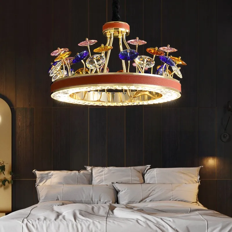 K9 Crystal Luxury LED Chandeliers For Living Room Lobby Villa Creative Lighting Hanging Fixtures Postmodern Large Art Chandelier | Освещение
