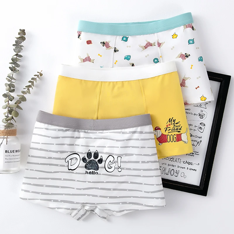 3 шт./Лот хлопковые трусы боксеры для мальчиков|Нижнее белье| |