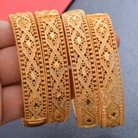4pcsset ethiopia bangle for women africa bracelet wedding jewelry gold color banglebracelet ethiopian wedding bride jewelry