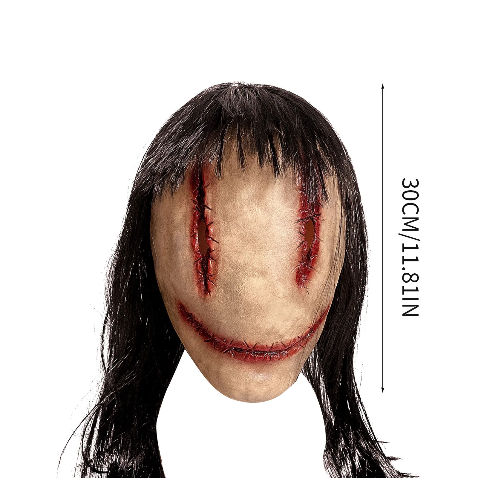 Маска на Хэллоуин безликая страшная маска всю голову женская для косплея