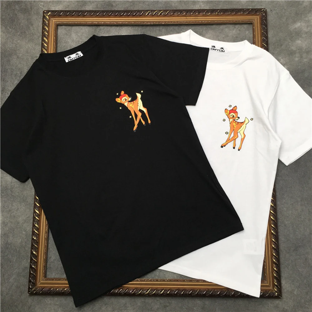 Футболка marcelo barrett футболка с принтом Сики и оленя Мужская коротким рукавом