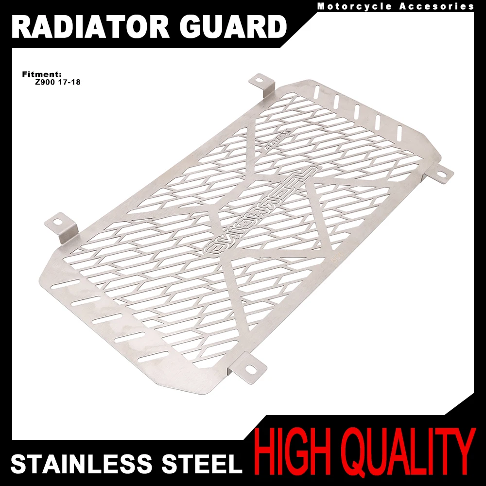 

Motorcycle Radiator Guard FOR KAWASAKI Z900 2017 2018 Grille Engine Radiator Stainless Steel Protector Bezel Guard Cover Water