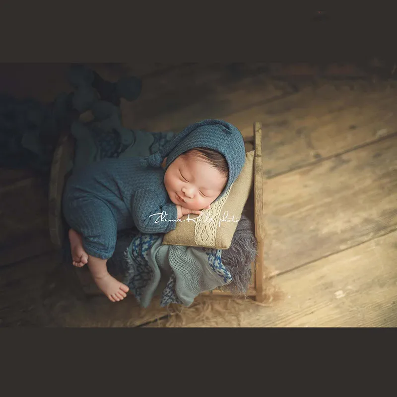 2019 newborn photography props romper+hat kids Wrap set beanie prop shoot for baby boy accessories | Детская одежда и обувь