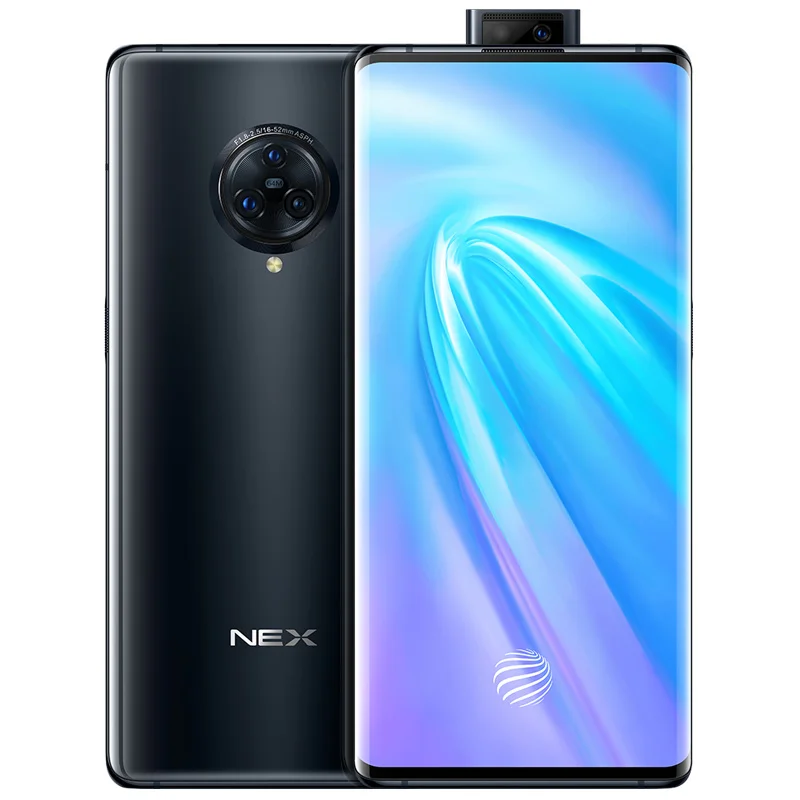 Черный vivo Nex3 5G мобильный телефон 64.0MP камера сотовые телефоны 4500mAh Большая батарея 44W быстрая зарядка 6,89 дюймовый экран смартфон - Цвет: Черный