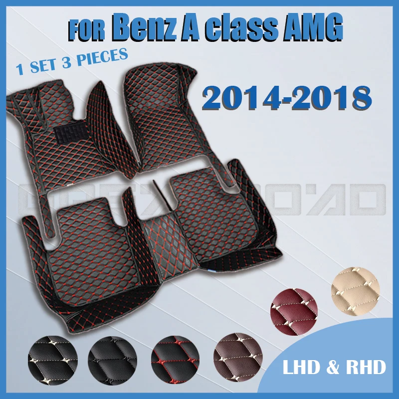 

Car floor mats for BENZ A class AMG 2014 2015 2016 2017 2018 Custom auto foot Pads automobile carpet cover
