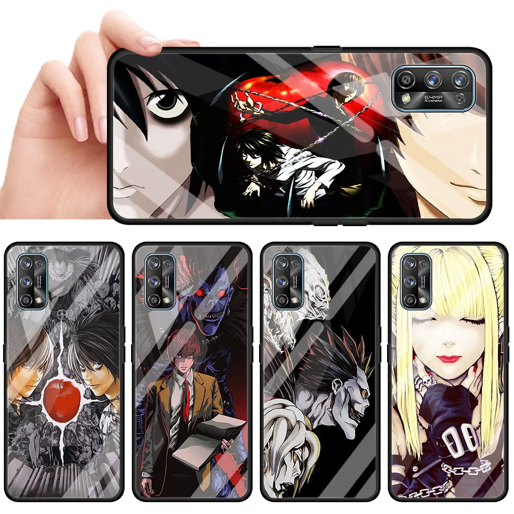 

Death Note Cases for Oppo Find X2Lite A9 2020 A52 Phone Cover for Realme 5 6 7 Pro XT C3 7i Tempered Glass Couqe Fall Capa